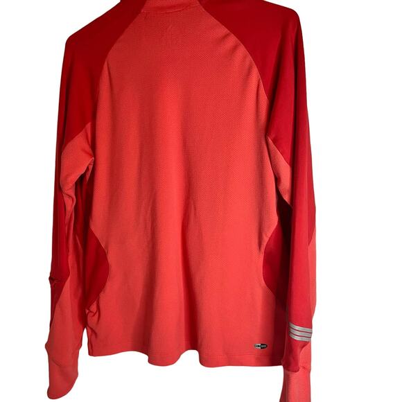 Adidas ClimaCool Women's Peach/Pink/Orange Large Athletic Workout Jacket - Picture 2 of 12